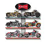 Buy History Of Greatness Hand-Painted Budweiser Motorcycle Sculpture Collection With Custom-Designed Curio