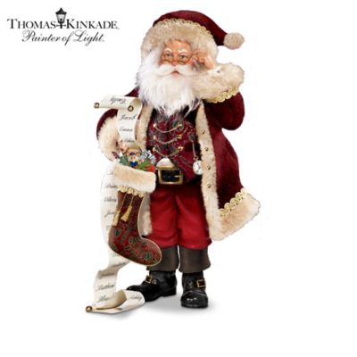 Thomas Kinkade So Real Santa Figurine Collection