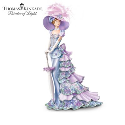 Thomas Kinkade Garden Of Elegance Lady Figurine Collection