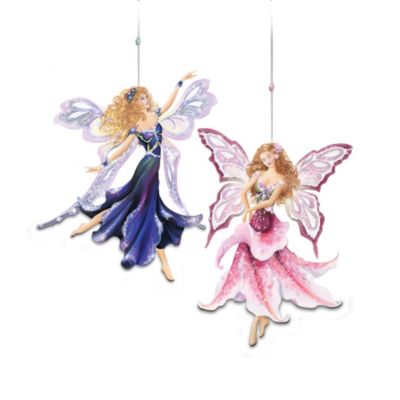 Garden Jewel Fairies Ornament Collection: Collectible Fairy Christmas Ornaments