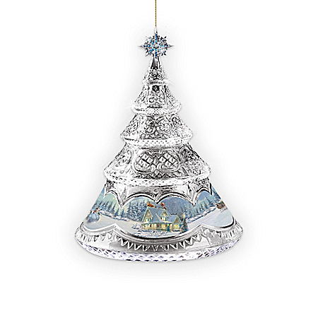 Thomas Kinkade Crystal Holidays Handcrafted Ornament Collection