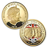 Buy The Crowning Moments Of Queen Elizabeth II Golden Crown Coin Collection