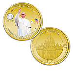 Buy Pope Francis First USA Visit Commemorative Golden Proof Coin Collection