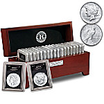 Buy San Francisco Morgan And Peace Silver Dollar Collection With Display Box