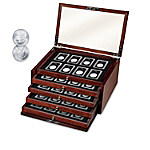 Buy The Complete Morgan And Peace Silver Dollar Coin Collection With Deluxe Display Box