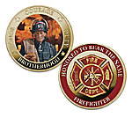 Buy The Portraits Of Bravery Firefighter 24K-Gold Plated Proof Coin Collection