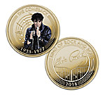 Buy The Elvis Presley King Of Rock And Roll 24K Gold Plated Proof Coin Collection