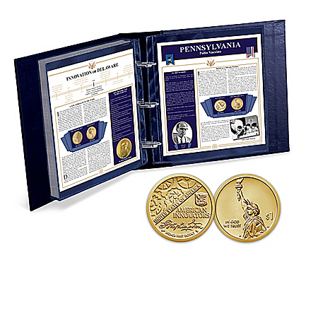 The American Innovation Dollar Coin Collection With Album