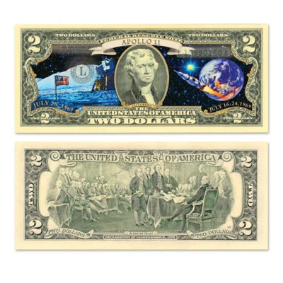 Buy All-New U.S. Space Race $2 Dollar Bills Currency Collection With Display Box