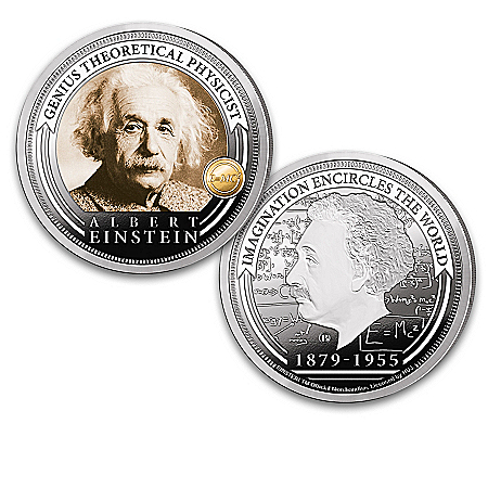 The Albert Einstein Legacy Proof Coin Collection And Display