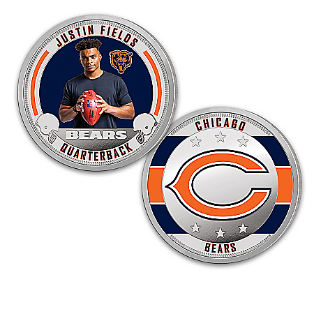 The Chicago Bears 99.9% Silver-Plated NFL Proof Collection