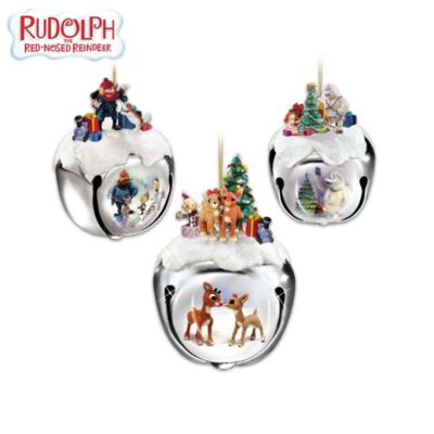 Rudolph The Red-Nosed Reindeer Sleigh Bells Christmas Ornament Collection