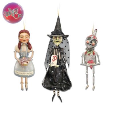 Buy The Whimsical Wizard Of Oz Collectible Folk Art Christmas Ornament Collection