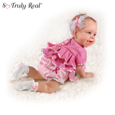 Breast Cancer Support Lifelike Baby Doll Collection: Cuties For The Cause
