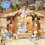 Precious Moments Oh Holy Night Christmas Nativity Scene Village Collection
