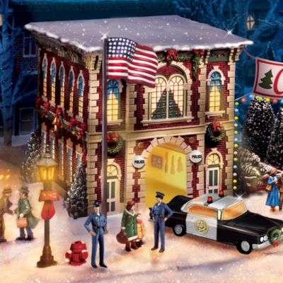 Heroes In Blue Police Officers Christmas Village Collection: Police Christmas Decoration