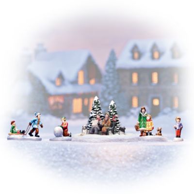 Buy Happy Holidays! Village Figurine Accessory Set Collection