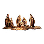 Genuine Bethlehem Olive Wood Nativity Figurine Collection