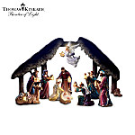Thomas Kinkade Light From Within Nativity Figurine Collection