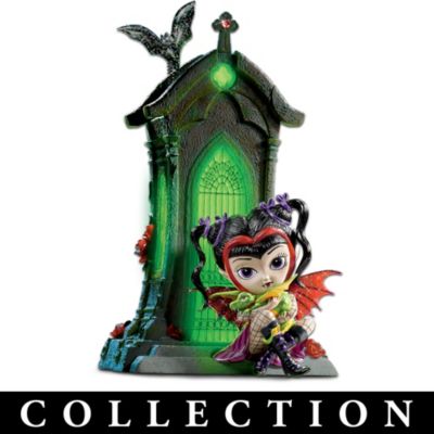Temptress At Twilight Halloween Village Collection