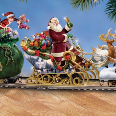 Thomas Kinkade Night Before Christmas Train Collection