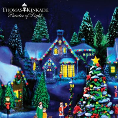Thomas Kinkade Black Light Artist Select Village Collection