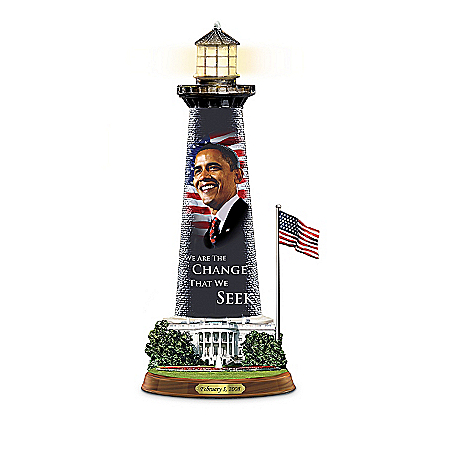 Barack Obama Lighthouse Sculpture Collection: Message Of Hope