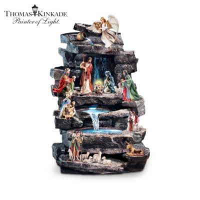Thomas Kinkade Nativity Fountain Collection