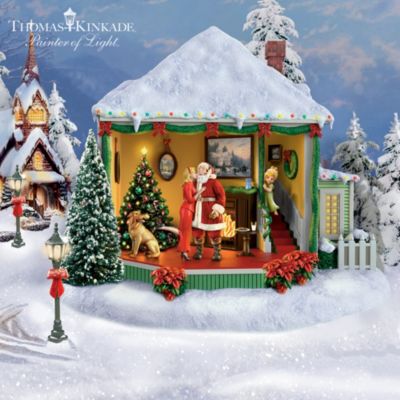 Thomas Kinkade Holiday Open House Rotating Village Collection