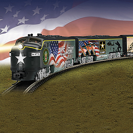 U.S. Army Express Train Collection With Tracks And Power-Pack