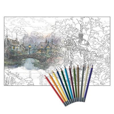 Buy Thomas Kinkade Artistic Escapes Adult Coloring Pencil Kit Collection