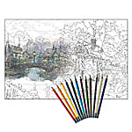 Buy Thomas Kinkade Artistic Escapes Adult Coloring Pencil Kit Collection