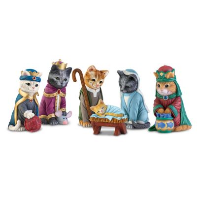 Buy The PURR-fect Christmas Pageant Nativity Cat Figurine Collection