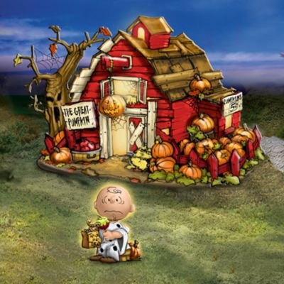 Buy The PEANUTS Trick Or Treat Illuminated Halloween Village Collection