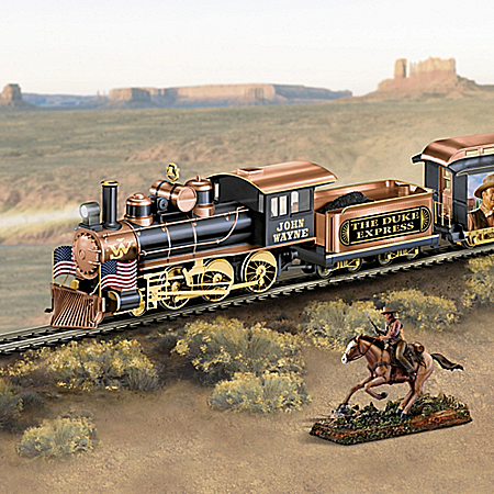 The Duke Express Illuminated Electric Train With Sculpture