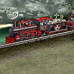 Buy The Horror Express Fully-Sculpted Electric Train Collection With Glow-In-The-Dark Cars