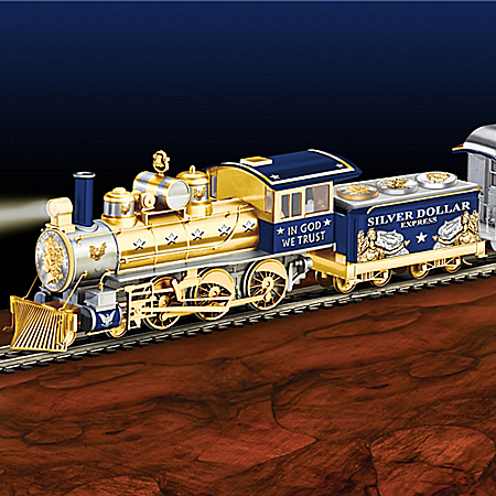 Silver Dollar Express Illuminated Electric Train Collection