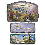 Buy Disney's Seasons Of Joy By Thomas Kinkade Personalized Welcome Sign Collection