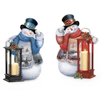 Buy Warm Wishes Illuminated Snowman Tabletop Centerpiece Collection