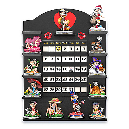 Betty Boop Perpetual Calendar Collection With Display