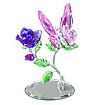 Buy Delicate Wonders Crystal Butterfly Sculpture Collection With Mirrored Bases