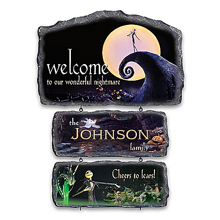The Nightmare Before Christmas Personalized Sign Collection