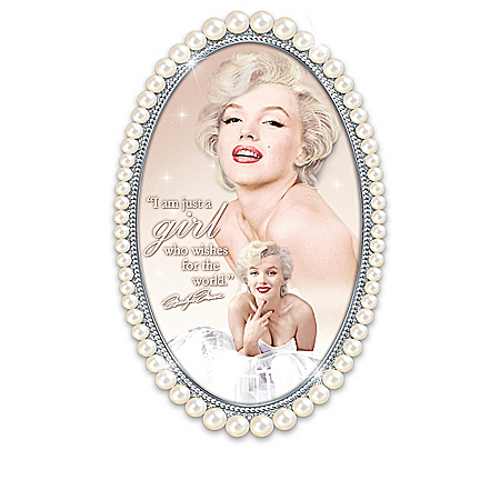 Marilyn Monroe Wall Decor Collection With Faux Pearl Frame