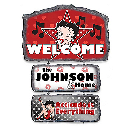 Betty Boop Personalized Welcome Sign Collection