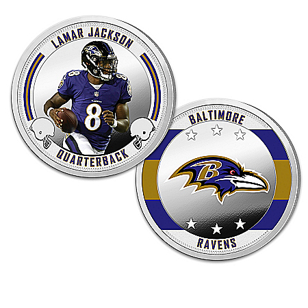 Baltimore Ravens Proof Coin Collection With Display