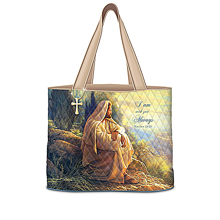 Greg Olsen Faithful Journey Quilted Tote Bag Collection