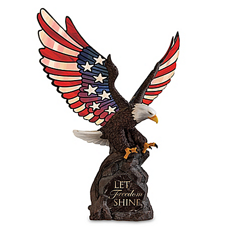 Let Freedom Shine Illuminated Eagle Sculpture Collection