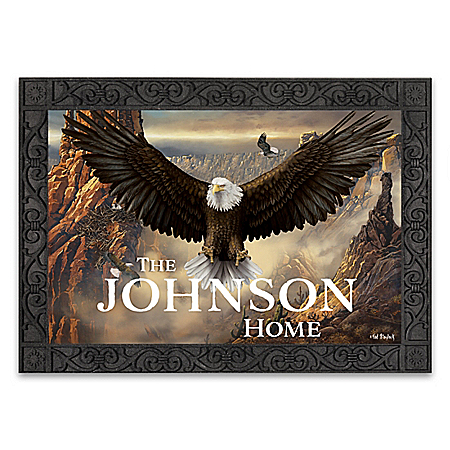 Ted Blaylock Majestic Presence Personalized Welcome Mats