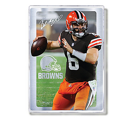 Cleveland Browns NFL Full-Color Metal Art Print Wall Decor Collection