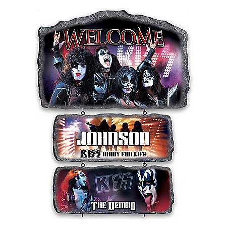 KISS Stone-Look Personalized Welcome Sign Collection